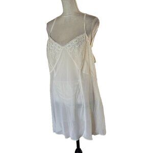 Vintage Women’s Lingerie Embroidered Bodice 2 Pc  Teddy Set Flirty Sexy Babydoll